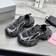 Balenciaga 3XL Sneakers Unisex Mesh Black/White