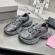 Balenciaga 3XL Sneakers Unisex Mesh Grey/Silver