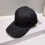 Balenciaga Allover Logo BB Baseball Cap Cotton In Black