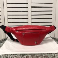 Balenciaga B Beltpack In Calfskin Red