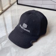 Balenciaga BB Be Different Embroidered Cap Cotton In Black