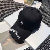 Balenciaga BB Printing Logo Cap Cotton In Black