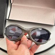 Balenciaga BB0317S Dynamo Round Sunglasses In Grey