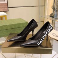 Balenciaga Knife 80MM Pumps Women Sheepskin Black