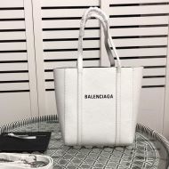 Balenciaga XXS Everyday Tote In Calfskin White