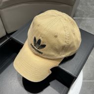 Balenciaga x Adidas Cap Logo Embroidered Cotton In Camel