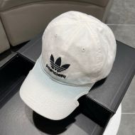 Balenciaga x Adidas Cap Logo Embroidered Cotton In White