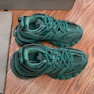 Balenciaga Glow In The Dark Track Sneakers Unisex Leather and Mesh Teal