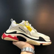 Balenciaga Triple S Sneakers Unisex Leather and Mesh Grey/Black