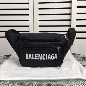 Balenciaga Wheel Beltpack In Canvas Black/White