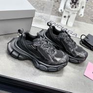 Balenciaga 3XL Sneakers Unisex Mesh Black