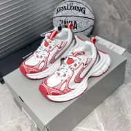 Balenciaga 3XL Sneakers Unisex Mesh White/Red