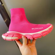 Balenciaga 3XL X Speed Sneakers Unisex Knit Pink