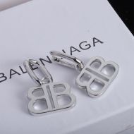 Balenciaga BB 2.0 Pendant Earrings In Silver