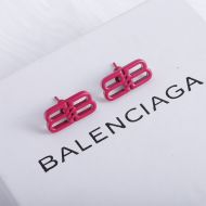 Balenciaga BB Icon Earrings In Pink