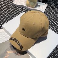 Balenciaga BB Printing Logo Cap Cotton In Brown