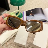 Balenciaga BB0321 Bossy Cat Sunglasses In Brown