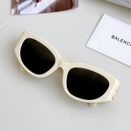 Balenciaga BB0324 Dynasty D-Frame Sunglasses In Beige