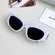 Balenciaga BB0324 Dynasty D-Frame Sunglasses In Light Blue