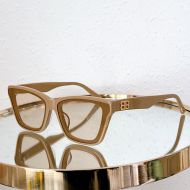 Balenciaga BB5129 Dynasty Square Sunglasses In Apricot