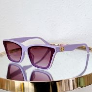 Balenciaga BB5129 Dynasty Square Sunglasses In Purple