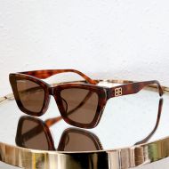 Balenciaga BB5129 Dynasty Square Sunglasses In Tortoise