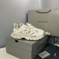 Balenciaga Glow In The Dark Track Sneakers Unisex Leather and Mesh Apricot