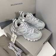 Balenciaga Glow In The Dark Track Sneakers Unisex Leather and Mesh Grey