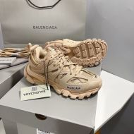 Balenciaga Glow In The Dark Track Sneakers Unisex Leather and Mesh Khaki