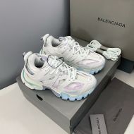 Balenciaga Glow In The Dark Track Sneakers Unisex Leather and Mesh White