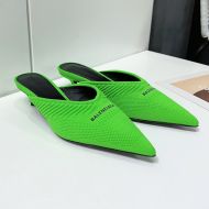 Balenciaga Knife 30MM Mules Women Knit Green