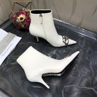 Balenciaga Knife BB 80MM Booties Women Sheepskin White