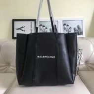 Balenciaga Medium Everyday Tote In Calfskin Black