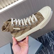 Balenciaga Paris High Top Sneakers Unisex Canvas Beige