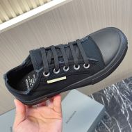 Balenciaga Paris Low Top Sneakers Unisex Canvas Black