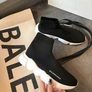 Balenciaga Speed Sneakers Unisex Knit Black/White