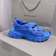 Balenciaga Track Sandals Unisex Rubber Blue