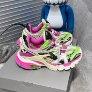 Balenciaga Track.2 Sneakers Unisex Mesh Pink/Green