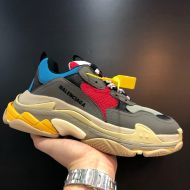 Balenciaga Triple S Sneakers Unisex Leather and Mesh Grey