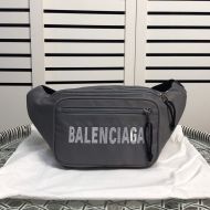 Balenciaga Wheel Beltpack In Canvas Grey