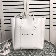 Balenciaga XS Everyday Tote In Calfskin White