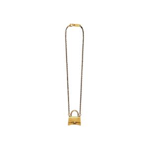 Balenciaga Bag Necklace In Gold