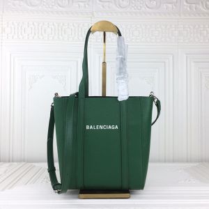 Balenciaga XXS Everyday Tote In Grained Calfskin Green