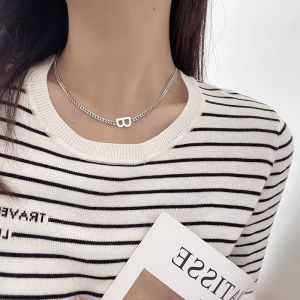 Balenciaga B 2.0 Necklace In Silver