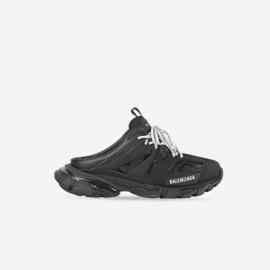 Balenciaga Track Mules Unisex Mesh And Nylon Black