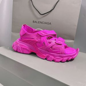 Balenciaga Track Sandals Unisex Rubber Rose