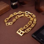 Balenciaga B Chain Thin Necklace In Gold