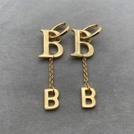 Balenciaga B Chain XS Pendant Earrings In Gold