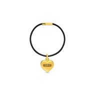 Balenciaga BB Icon Heart Bracelet In Gold