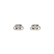 Balenciaga BB XS Stud Earrings In Silver